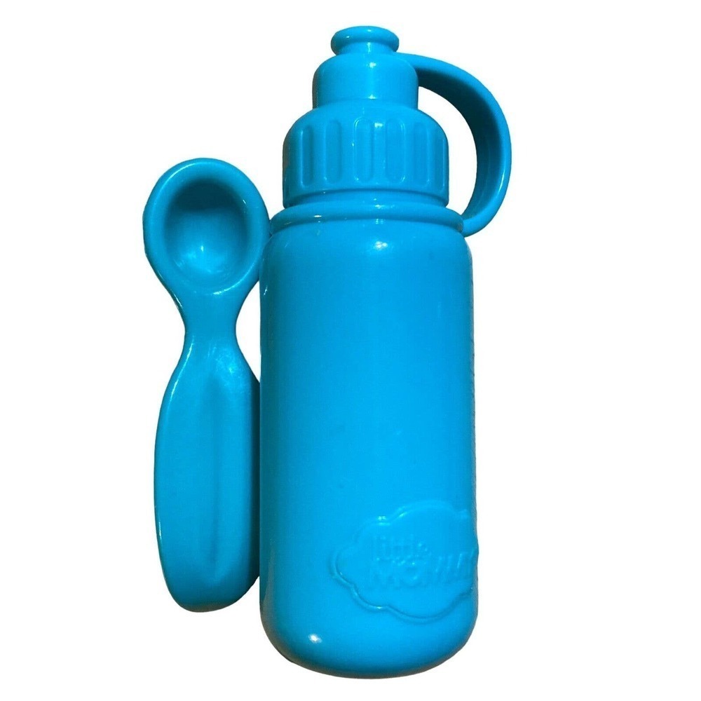 Fisher Price Little Mommy Baby Doll Bottle & Feeding Spoon Replacement Blue